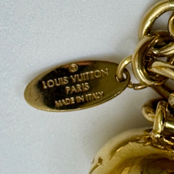 Louis Vuitton Bloomy Gold Brass Bag Charm Key Ring - Picture 5 of 6